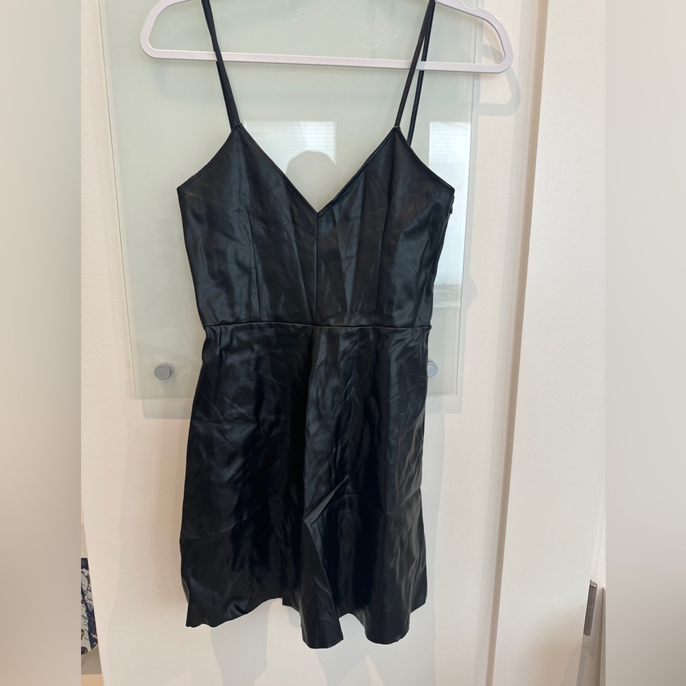 Leather dress